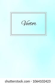 A4 Stylish Cover with Smooth Blue and Violet Gradient Background and Text