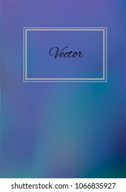A4 Stylish Cover with Smooth Blue, Green, Pink and Brown Gradient Background and Text