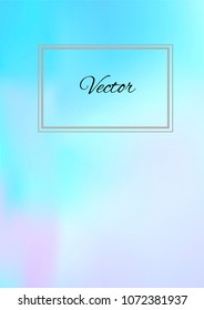 A4 Stylish Cover with Smooth Blue and Violet Gradient Background and Text