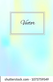 A4 Stylish Cover with Smooth Blue and Violet Gradient Background and Text