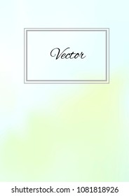 A4 Stylish Cover with Smooth Blue and Violet Gradient Background and Text