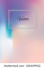 A4 Stylish Cover with Smooth Gradient Background and Text
