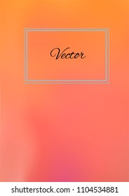 A4 Stylish Cover with Smooth Gradient Background and Text