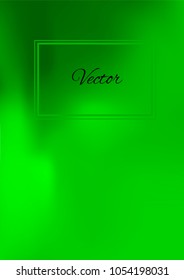 A4 Stylish Cover with Smooth Green Gradient Background and Text