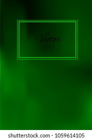A4 Stylish Cover with Smooth Green Gradient Background and Text