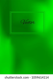 A4 Stylish Cover with Smooth Green Gradient Background and Text