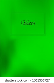 A4 Stylish Cover with Smooth Green Gradient Background and Text