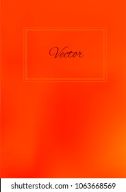 A4 Stylish Cover with Smooth Green, Red and Orange Gradient Background and Text
