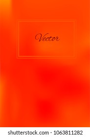 A4 Stylish Cover with Smooth Green, Red and Orange Gradient Background and Text