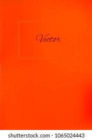 A4 Stylish Cover with Smooth Green, Red and Orange Gradient Background and Text