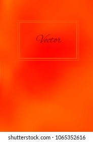 A4 Stylish Cover with Smooth Green, Red and Orange Gradient Background and Text