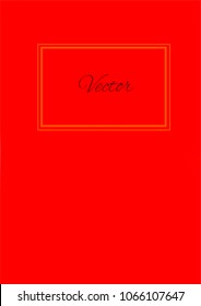 A4 Stylish Cover with Smooth Green, Red and Orange Gradient Background and Text
