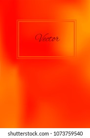 A4 Stylish Cover with Smooth Green, Red and Orange Gradient Background and Text
