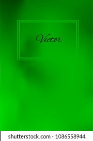 A4 Stylish Cover with Smooth Green Gradient Background and Text