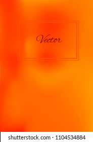 A4 Stylish Cover with Smooth Green, Red and Orange Gradient Background and Text