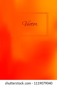 A4 Stylish Cover with Smooth Green, Red and Orange Gradient Background and Text