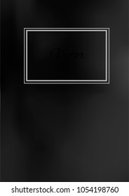 A4 Stylish Cover with Smooth Grey Gradient Background and Text