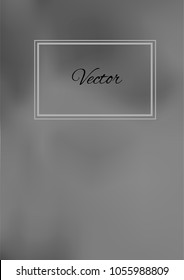 A4 Stylish Cover with Smooth Grey Gradient Background and Text