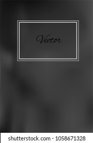 A4 Stylish Cover with Smooth Grey Gradient Background and Text