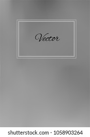 A4 Stylish Cover with Smooth Grey Gradient Background and Text