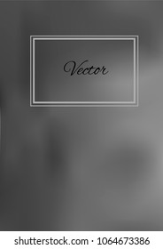 A4 Stylish Cover with Smooth Grey Gradient Background and Text