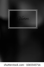 A4 Stylish Cover with Smooth Grey Gradient Background and Text