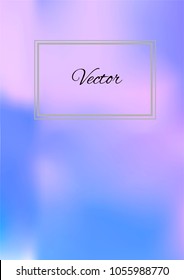 A4 Stylish Cover with Smooth Violet, Blue and Pink Gradient Background and Text