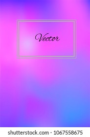 A4 Stylish Cover with Smooth Violet, Blue and Pink Gradient Background and Text