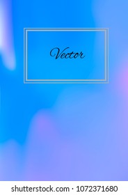 A4 Stylish Cover with Smooth Violet, Blue and Pink Gradient Background and Text