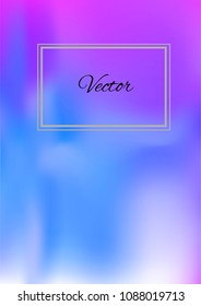 A4 Stylish Cover with Smooth Violet, Blue and Pink Gradient Background and Text