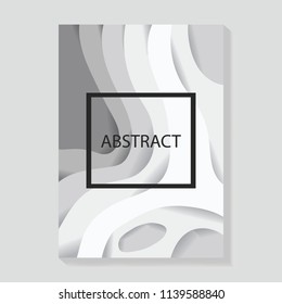 A4 template background vector modern posters, banners, flyers, abstract design branding advertising paper cut cover illustration emblem isolated 3D 