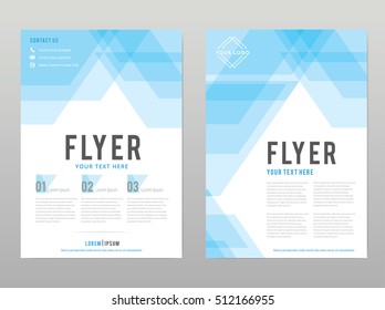 A4 Template design for Flyer / Brochure / Leaflet / Annual report cover in CMYK color