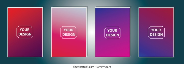 a4 Vector EPS 10 illustration Gradient Background Texture. Template for design, banner, flyer, business card, poster, wallpaper, brochure, smartphone screen, mobile app