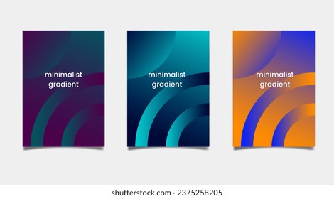 A4 vector illustration of gradient background. Vibrant, blue, and orange gradients. Perfect for flyer, web, poster template.