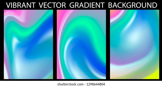 A4 Vector set EPS 10 illustration Gradient Background Texture. Template for design, banner, flyer, business card, poster, wallpaper, brochure, smartphone screen, mobile app