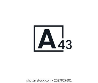A43, 43A Logo de la letra inicial
