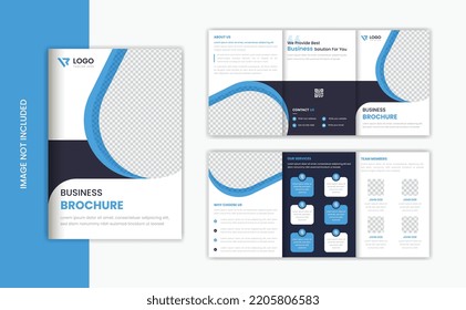 A5 Corporate brochure design template, business profile, corporate presentation