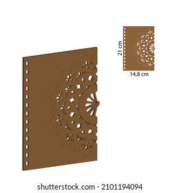 A5 Spiral Wooden Notebook laser cut files. 