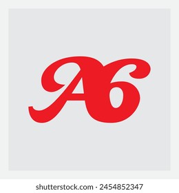 A6. El logotipo consiste en una combinación de la letra A y el número 6.
