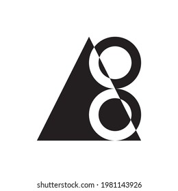 Logotipo A8, Triángulo con el vector de diseño del logotipo número 8