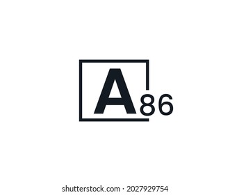 A86, 86A Initial letter logo