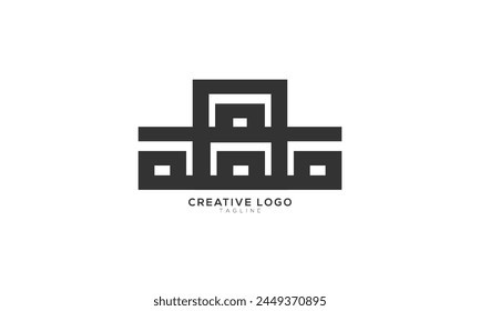 A8A 686 HOUSE Abstract initial monogram letter alphabet logo design