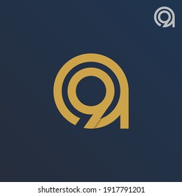A9 logo, abstract minimalism light logo design for your brand, template, sign, symbol, icon