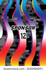 A9 soccer team jersey with the word sponsor on it