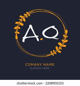 A_Q, AQ initial vector letter logo Design.