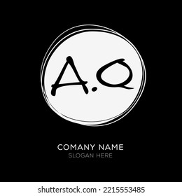 A_Q, AQ initial vector letter logo Design.