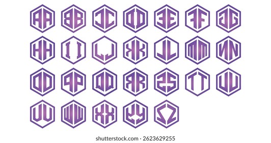 A_Z Cube Style Alphabet Logo Vector Logo Icon Symbol Template. Letters Design