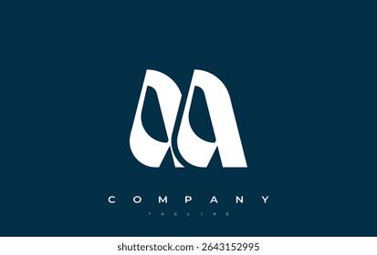 AA Abstract Geometric Logo Design. Modern and elegant logo design with simplistic typography elements, showcasing branding excellence.