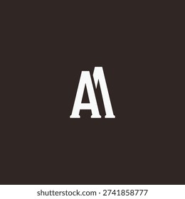 AA Abstract Initial Logo. Clean, high-contrast typography suitable for branding, identity, and corporate design. Ideal for logos, signage, and minimalist graphic projects.