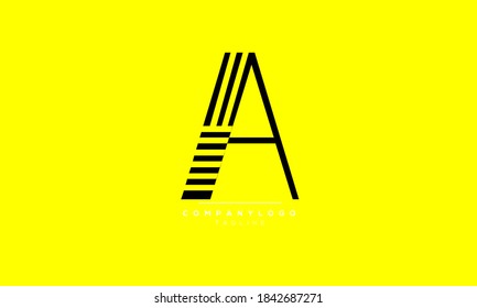 A AA abstract initials monogram letter text alphabet logo design